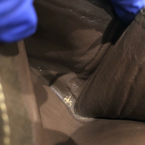 Gucci Brown GG Supreme Bifold Wallet Sku#84143 (gently used, corners tearing) - Picture 15 of 15